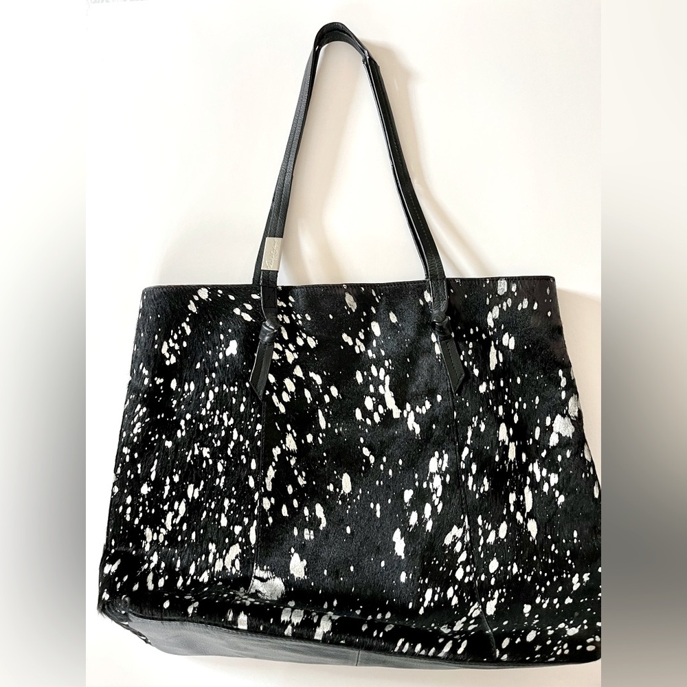 Foley & Corinna calf hair and leather trim tote bag